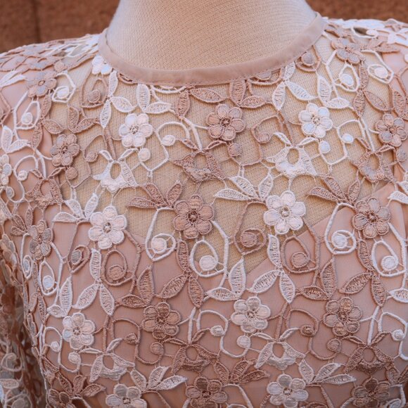 Women's Karen Miller Dress Lace Bodice & Chiffon Dress - Picture 6 of 16